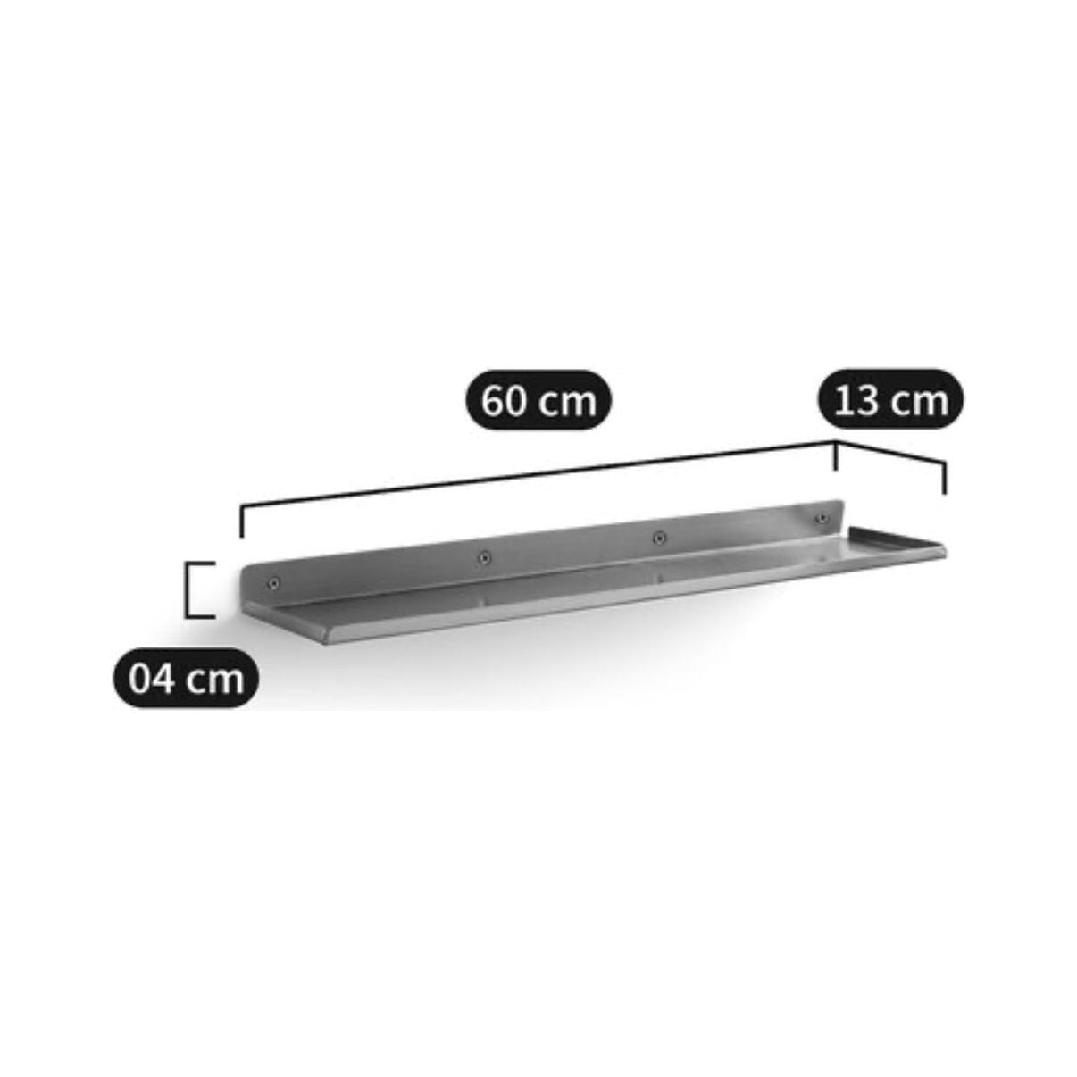 60cm Metal Wall Shelf